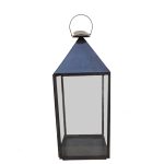 Lanterne lampe 35x35x94 messing