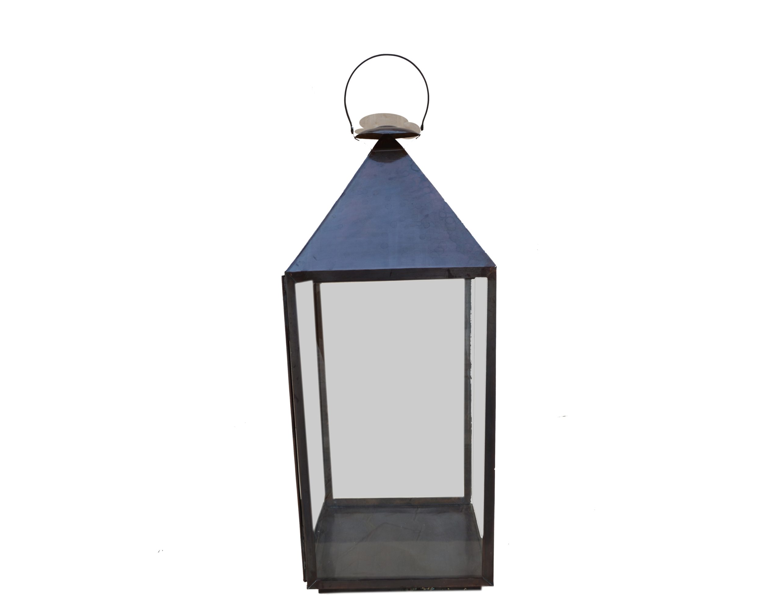 DSC_0178 Lanterne lampe 35x35x94 messing - Billede 1