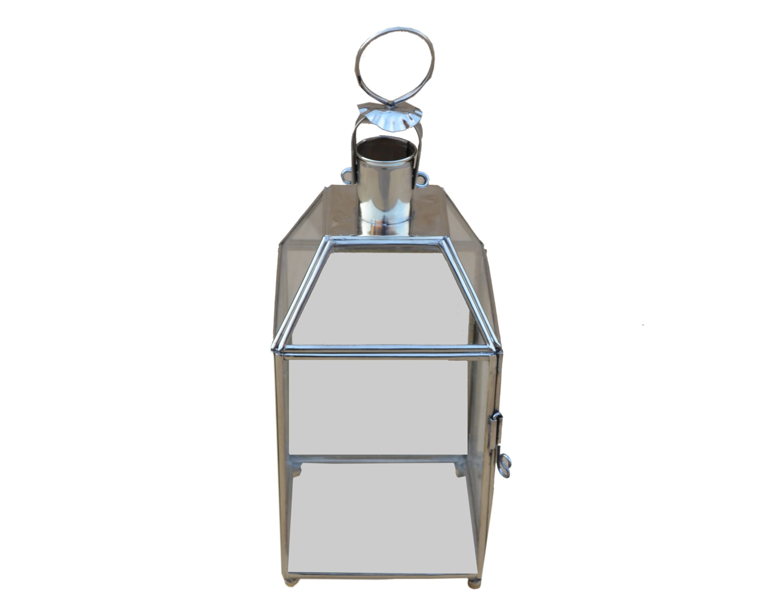 DSC_0189 Lanterner lampe jern M 20x20x50cm - Billede 1