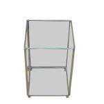 Lanterne lampe 12x12x18cm sølvbelagt