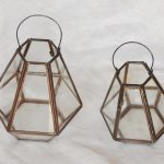Lanterne lampe lan-pyramid 16x25cm messing
