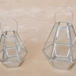 Lanterne lampe lan-pyramid 16x25cm silver