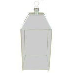 Lanterne lampe XL 30x30x70cm silver